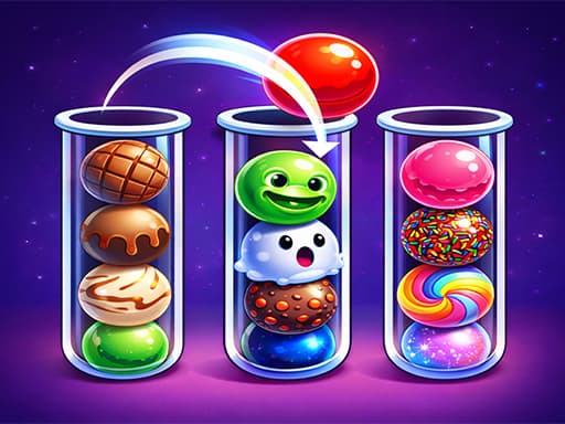 Ball-Sortierspiel