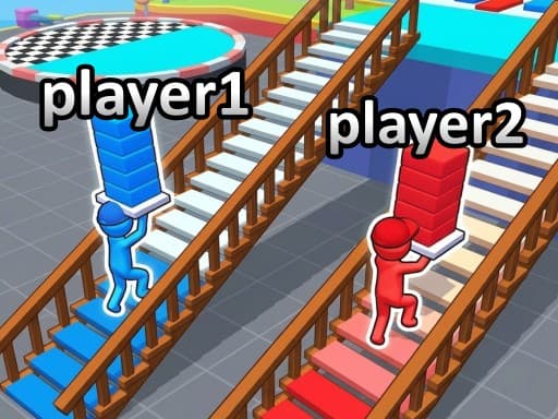 Carreras de escaleras para 2 jugadores