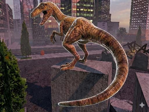 Dinosaure: Chasse et Destruction en Ville